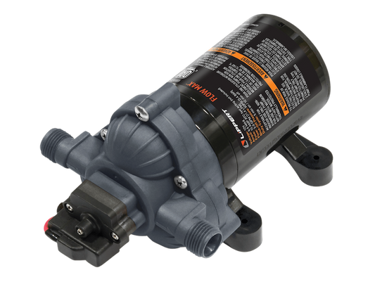 Pompe  à eau Flow Max 12V pour RV – Auto-amorçante, 3 GPM, Silencieuse et Durable