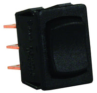 JR Products DPDT Momentary Rocker Switch 19-2145 - Black