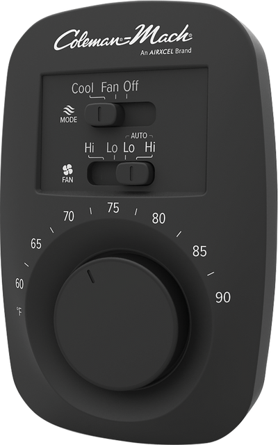 Coleman Mach 12V Wall Thermostat for RV Air Conditioner | Simple and Reliable Control