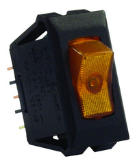 Versatile JR Products Switch 19-1878 – SPST, 12V, 10-16A, Black with Amber Indicator