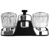Robinet avec inverseur pour douche chrome poli 4 po pour lavabo de VR