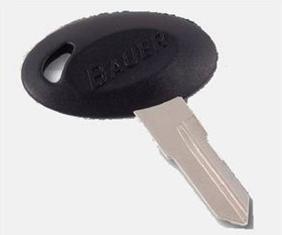 Bauer 357 Lock Replacement Key with Bauer Logo