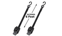 Sangles d’arrimage BoatBuckle IMMI 15-2750 pour tableau arrière – Rétractables 6 pi (ensemble de 2)