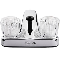 Robinet avec inverseur pour douche chrome poli 4 po pour lavabo de VR