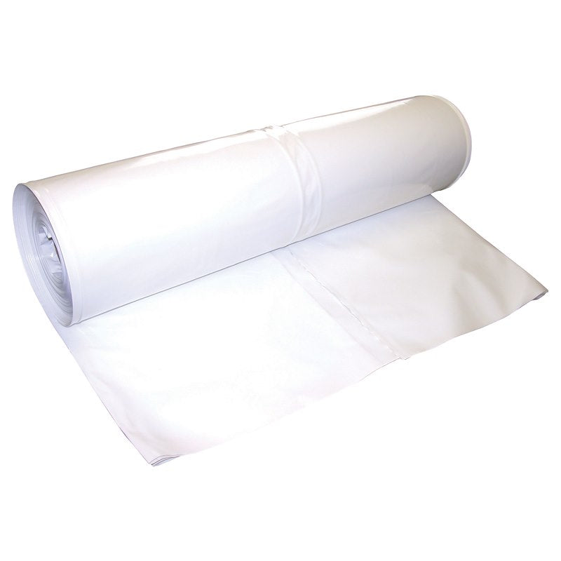 Toile de bateau à chauffer 24 x 120 pi blanche 7 mil pour entreposage extérieur