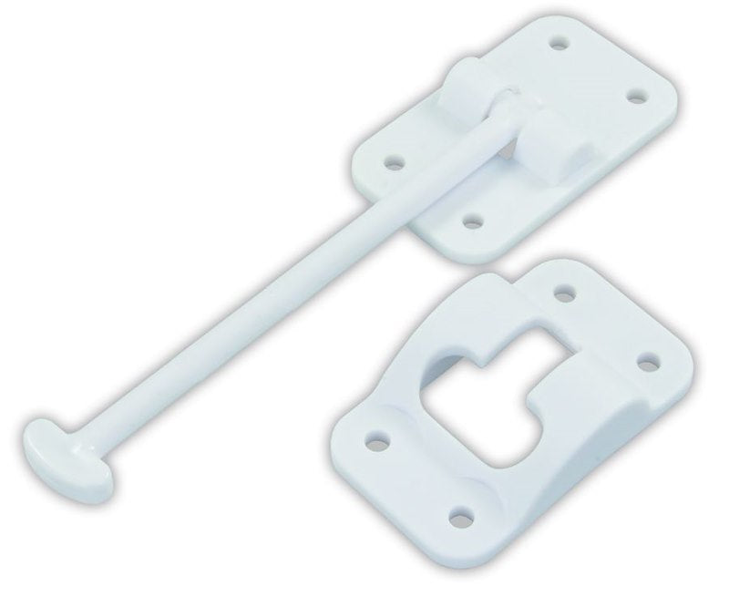 Attrape-Porte T-Style 6 po JR Products – Plastique Blanc Polaire avec Vis