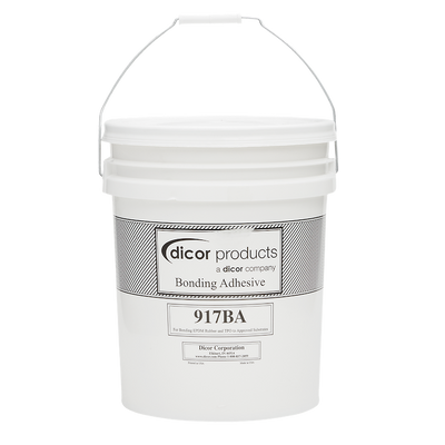Adhésif acrylique à base d'eau Dicor - Seau de 1 gallon pour substrats absorbant l'humidité