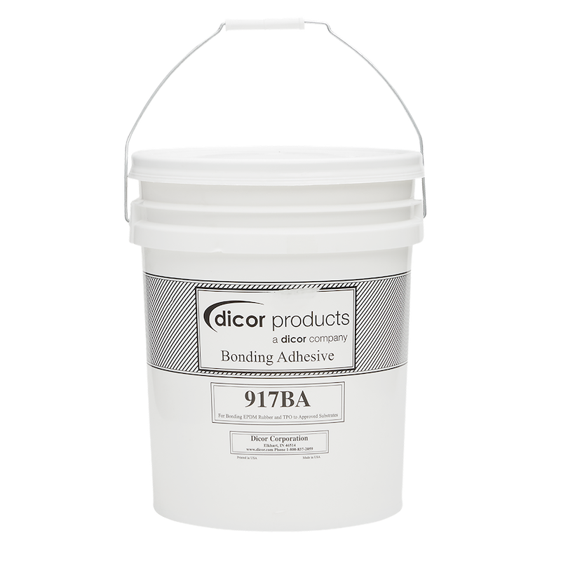 Adhésif acrylique à base d'eau Dicor - Seau de 1 gallon pour substrats absorbant l'humidité