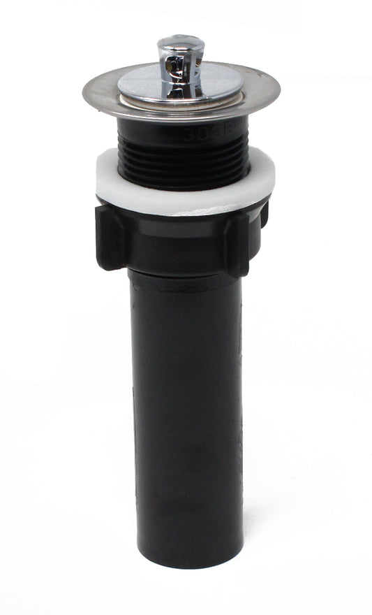 Drain Complet avec Bouchon 2 pouces en Plastique avec Anneau en Acier Inoxydable – Facile à Installer