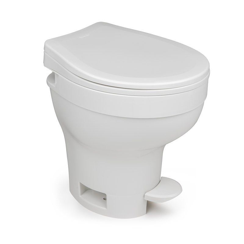 Toilette Aqua-Magic VI Thetford pour VR - Profil Élevé, Siège Rond SloClose, Chasse à Pédale, Blanc