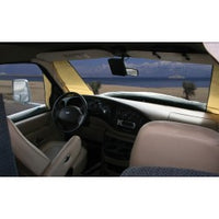 Deluxe See-Thru Windshield Cover for Ford Transit - Dash Protection, Privacy & Freshness