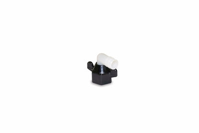 Raccord coudé SHURflo 10-0927 1/2" NPT femelle vers embout cannelé – Nylon blanc/noir