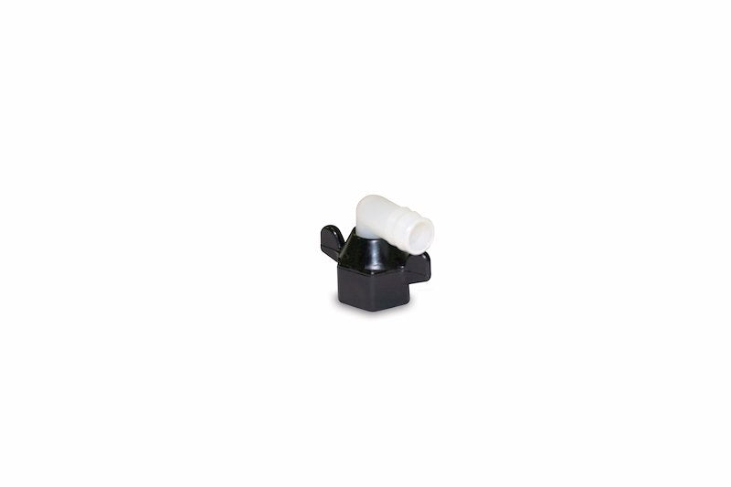 Raccord coudé SHURflo 10-0927 1/2" NPT femelle vers embout cannelé – Nylon blanc/noir