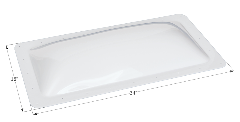 Puits de lumière VR ICON 22-0330 30x14 blanc en polycarbonate