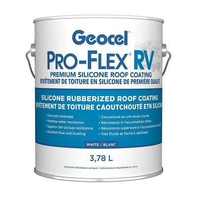 ProFlex® Revêtement de toit en silicone blanc pour RV – Protection contre l'eau stagnante