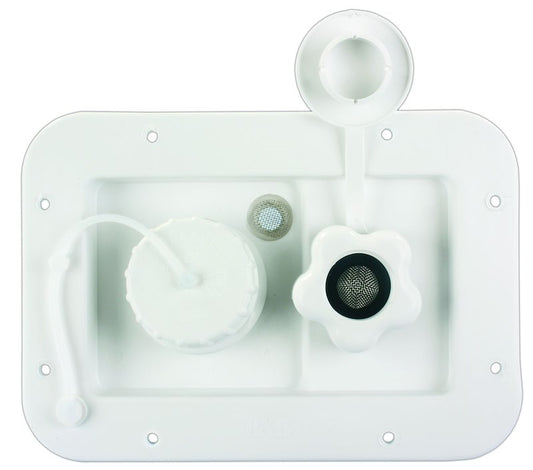 Entrée d’Eau Blanche JR Products 10-0720 pour VR – Valve Anti-Retour Intégrée