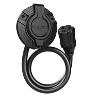 Port d’alimentation NOCO 15A 125V avec câble 16 po et capuchon étanche – Installation facile, profil bas, certifié UL