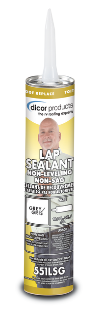 EPDM, TPO, PVC Roof Sealant - 10.3 oz Tube for Edges, Vents, and Pipes
