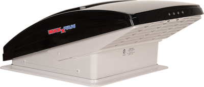 MaxxFan Deluxe avec Ventilateur 10 Vitesses et Couvercle Anti-Pluie – Ouverture Manuelle 14x14 Pouces