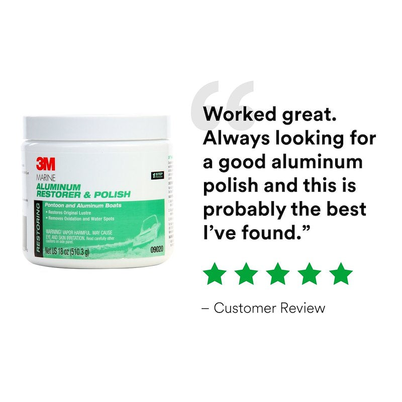 3M 09020 – Composé à polir marin pour aluminium | Élimination de l’oxydation