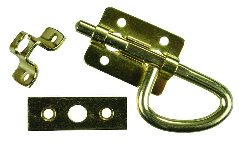 Verrou de porte universel sans clé JR Products – Laiton finition nickel satiné pour VR
