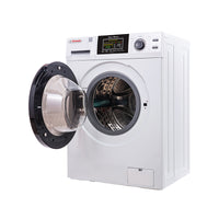 Lave-linge Pinnacle à chargement frontal avec 12 cycles et fonctions Animaux de compagnie & Allergènes – Acier inoxydable, intégré/indépendant