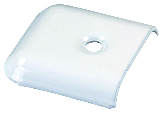 Embouts de Moulure Latérale en Métal 1-1/4" x 1-3/8" - Blanc Polaire - JR Products (4 pièces)