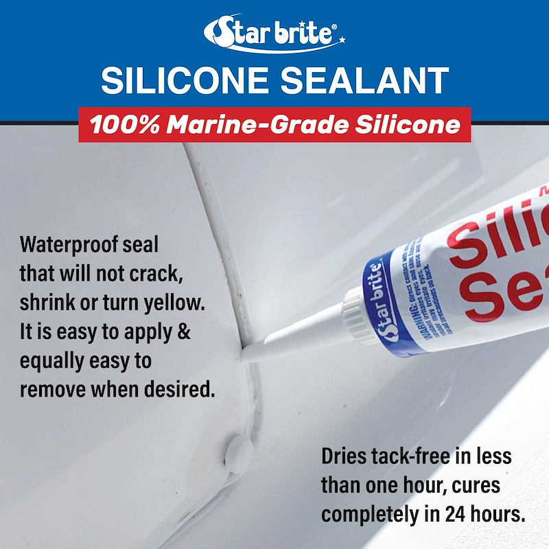Scellant Silicone Marin Star Brite Transparent – Étanchéité Marine Haute Performance