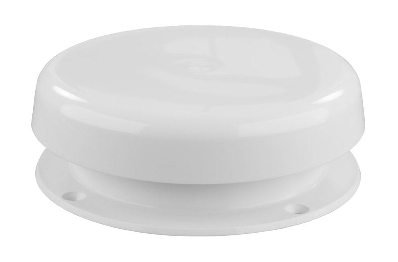 Capuchon d’évent d’égout à visser JR Products 22-0586 – Style champignon 5-3/4 po – Plastique blanc