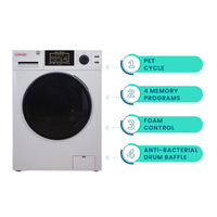 Pinnacle Front Load Washing Machine with 12 Cycles & Pet Care