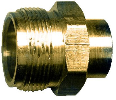 JR Products Brass Propane Adapter 1"-20 M x 1/4" FPT