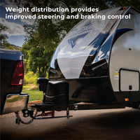 Attelage répartiteur de charge Fastway e2™ 8000 lb avec contrôle de lacet intégré – Barre ronde