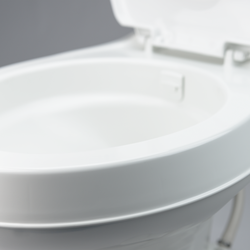 Toilette Dometic 300 – Siège Rond, Chasse par Pédale, Hauteur Résidentielle, Blanc