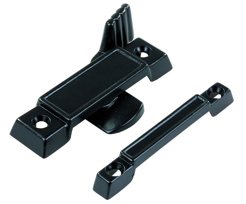 Verrou de fenêtre style Hehr JR Products 23-0166 – Noir – Pour fenêtre double vitrage VR