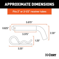 5/8 Inch Pin and Clip for Class III to V Trailer Hitches