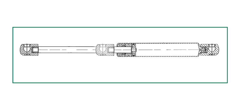 Support à gaz JR Products 20-1078 - Vérin 120 lb pour porte ou plateforme RV