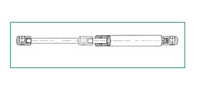 Support à gaz JR Products 20-1078 - Vérin 120 lb pour porte ou plateforme RV