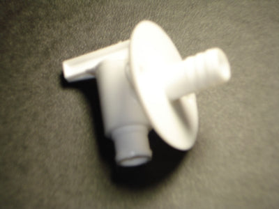 Vanne de Drain Réservoir Eau Potable 1/2 Pouce Barbote - Petersen Molding - Polypropylène - Blanc Artique