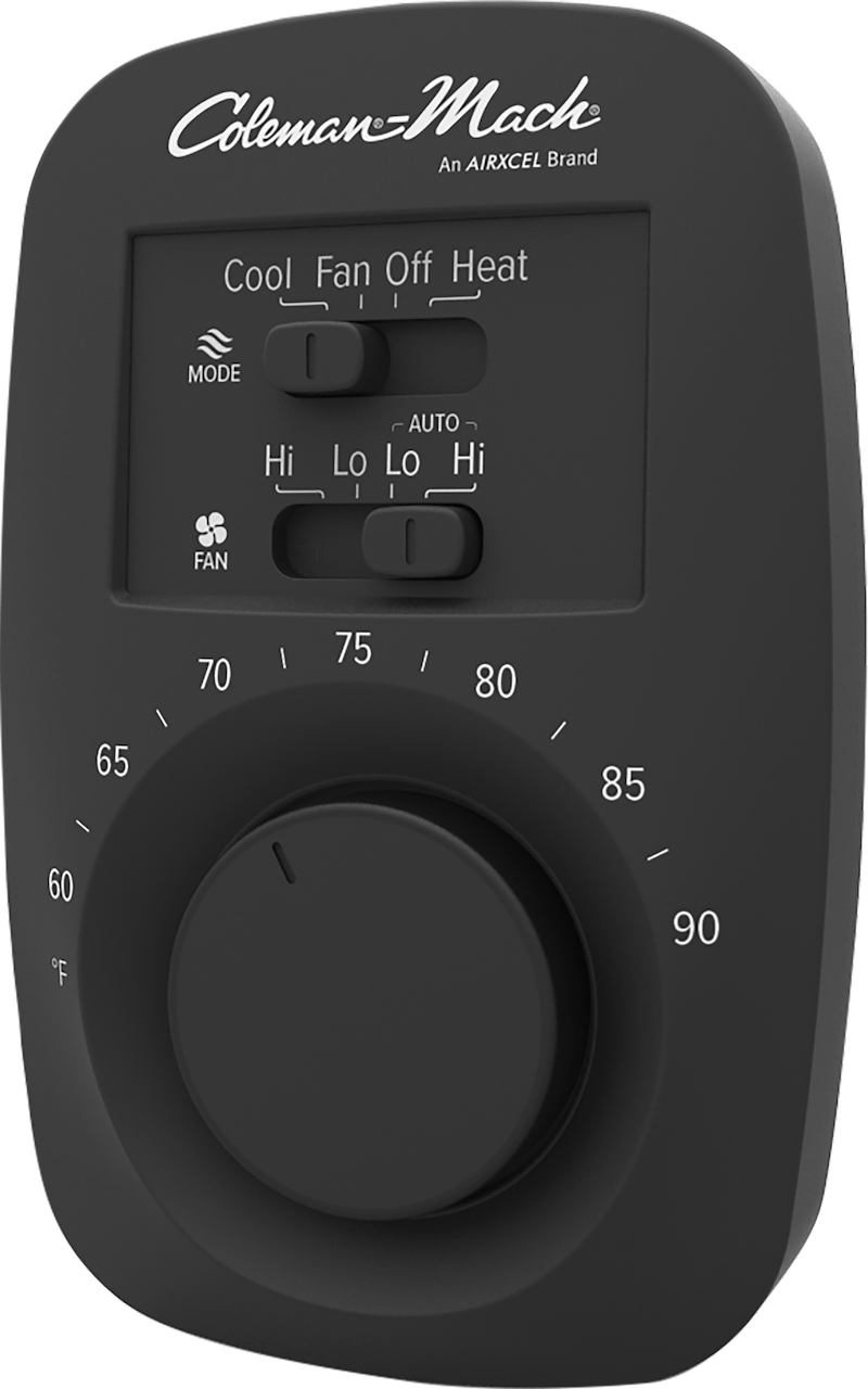 Thermostat Coleman 12V noir chauffage climatisation VR