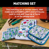 Essuie-Mains Coton Doux Lippert - Chiffon de Cuisine & Maniques Résistantes à la Chaleur
