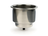 Porte-gobelet marin encastrable en acier inoxydable WhiteCap – Finition argent