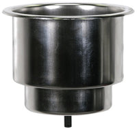 Porte-gobelet marin encastrable en acier inoxydable WhiteCap – Finition argent