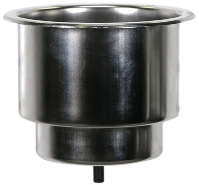 Porte-gobelet marin encastrable en acier inoxydable WhiteCap – Finition argent