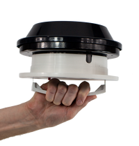 Ventline 22-0229 – Aérateur de toit VR manuel 6-1/4" avec ventilateur 12V et moustiquaire