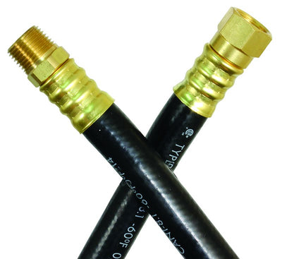 Tuyau propane JR Products 24" haute pression 3/8" F x M | UL/CSA VR