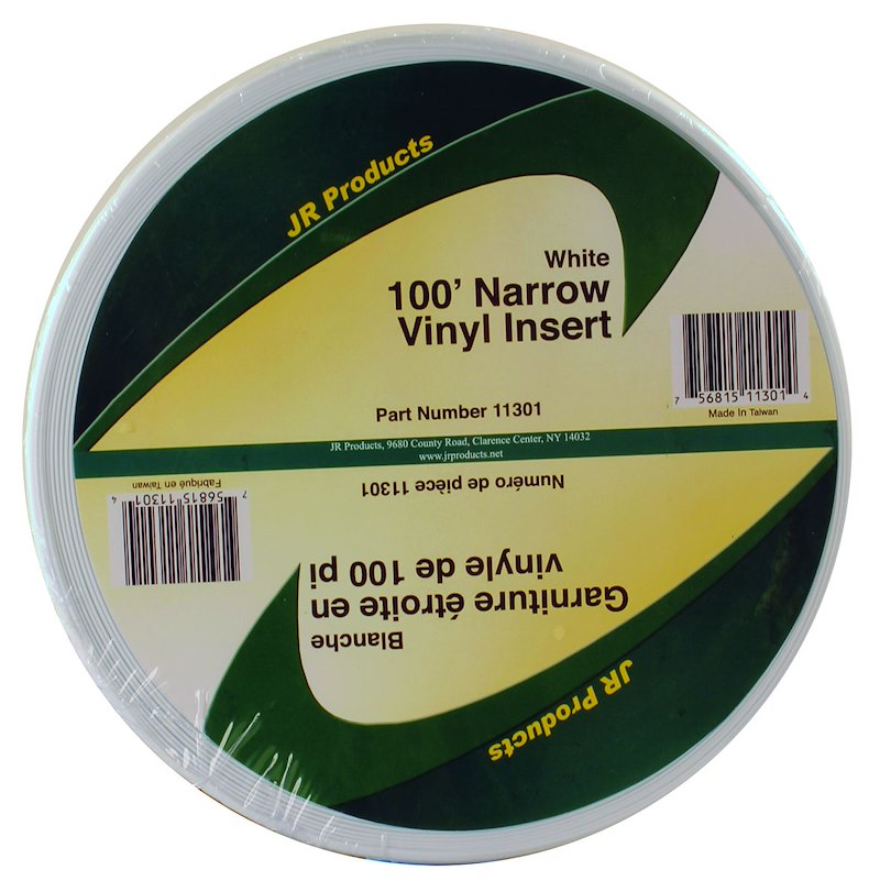 Moulure de finition en vinyle blanc ou noir 3/4" - Protection étanche pour VR - VENDU AU PIED