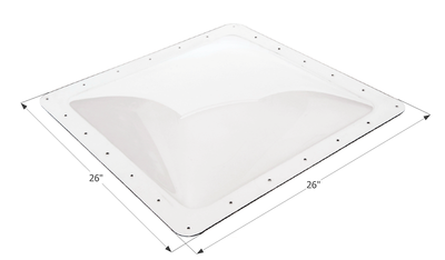 Puit lumiere VR 22x22 dome 4 pouces clair polycarbonate