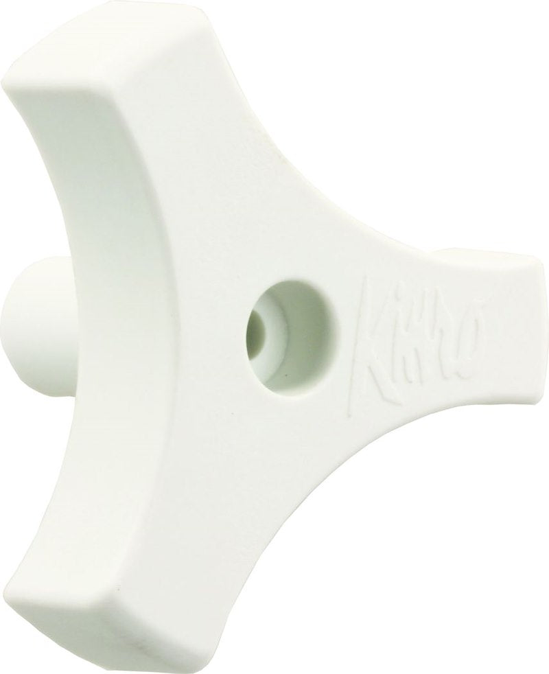 Bouton de Manivelle pour Fenêtre VR JR Products 23-0164 – Triangulaire 9/16" Blanc avec Vis