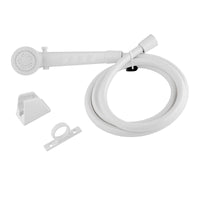 Dura Faucet White Handheld Showerhead with 60" Hose
