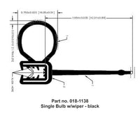 Black Rubber Slide-Out Extension Seal - Quality RV - Sold by the Foot